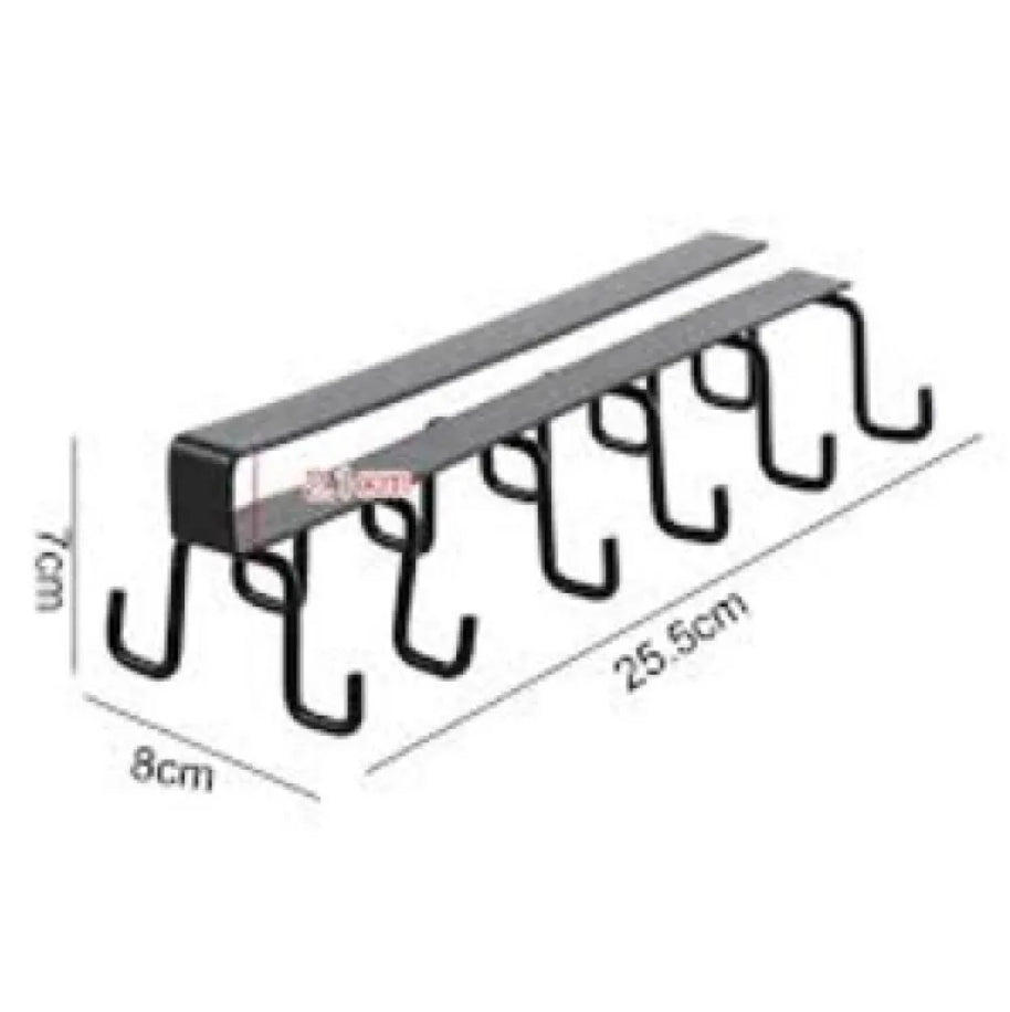 under cabinet 12 hooks hanger by Metallics Home