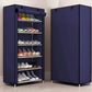 6-Layer Shoe Rack Cabinet: Waterproof, Dustproof & Lightweight