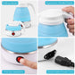 Mini Folding  Electric Kettle Portable Leakproof Silicone 600ml 600W