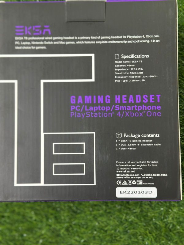 Eksa T8 Gaming Headset ( Random Color )