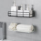 wall mounted multipurpose shelf with adhesive tapes by Metallics Home