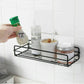wall mounted multipurpose shelf with adhesive tapes by Metallics Home